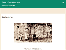 Tablet Screenshot of middletowndelawarecountyny.org